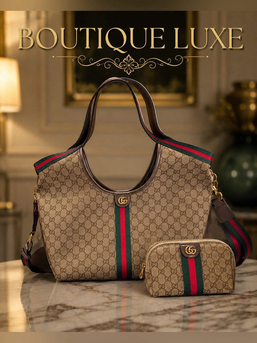 💎Boutique Luxe | Monogram Shoulder Bag